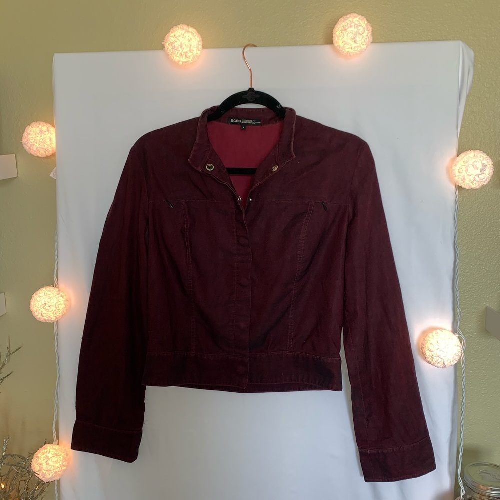 Red and black jacket